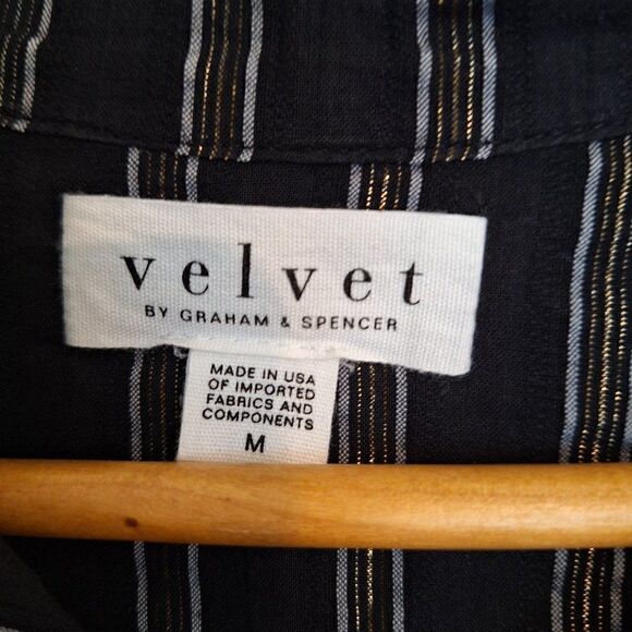Velvet by Graham & Spencer Button‎ down Blouse  Sz M - Picture 2 of 6